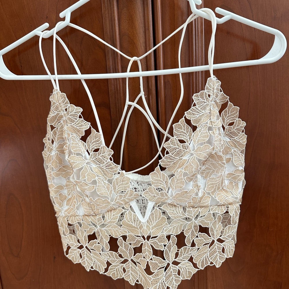 FREE PEOPLE Floral Lace Bralette